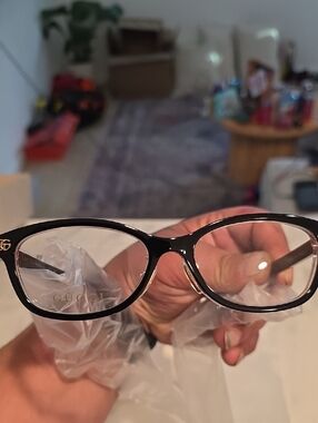 Gucci Black Frames with Gold Temple Accents Women's Glasses GG21440J